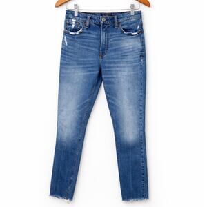 Abercrombie & Fitch Simone High-Rise Slim Jeans | Size 27 / 4R | Medium Wash